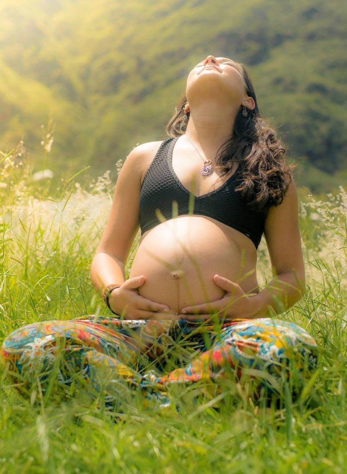 woman, pregnant, female